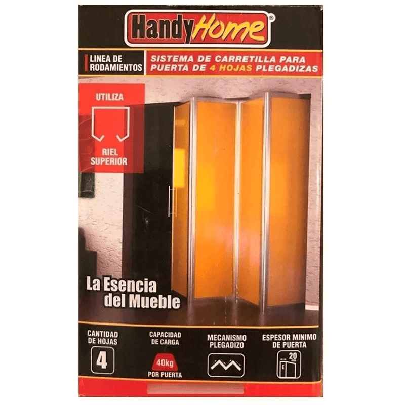 Sistema para Puerta Plegadiza 4 Hojas