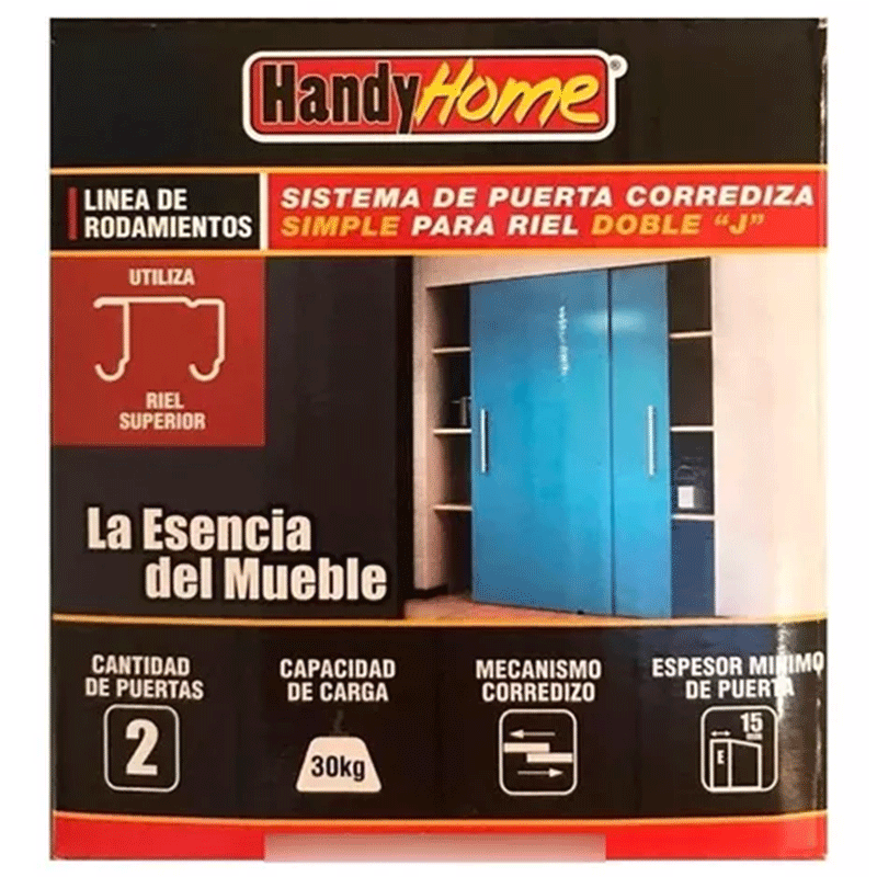 Sistema para Puerta Corrediza Simple - Riel JJ